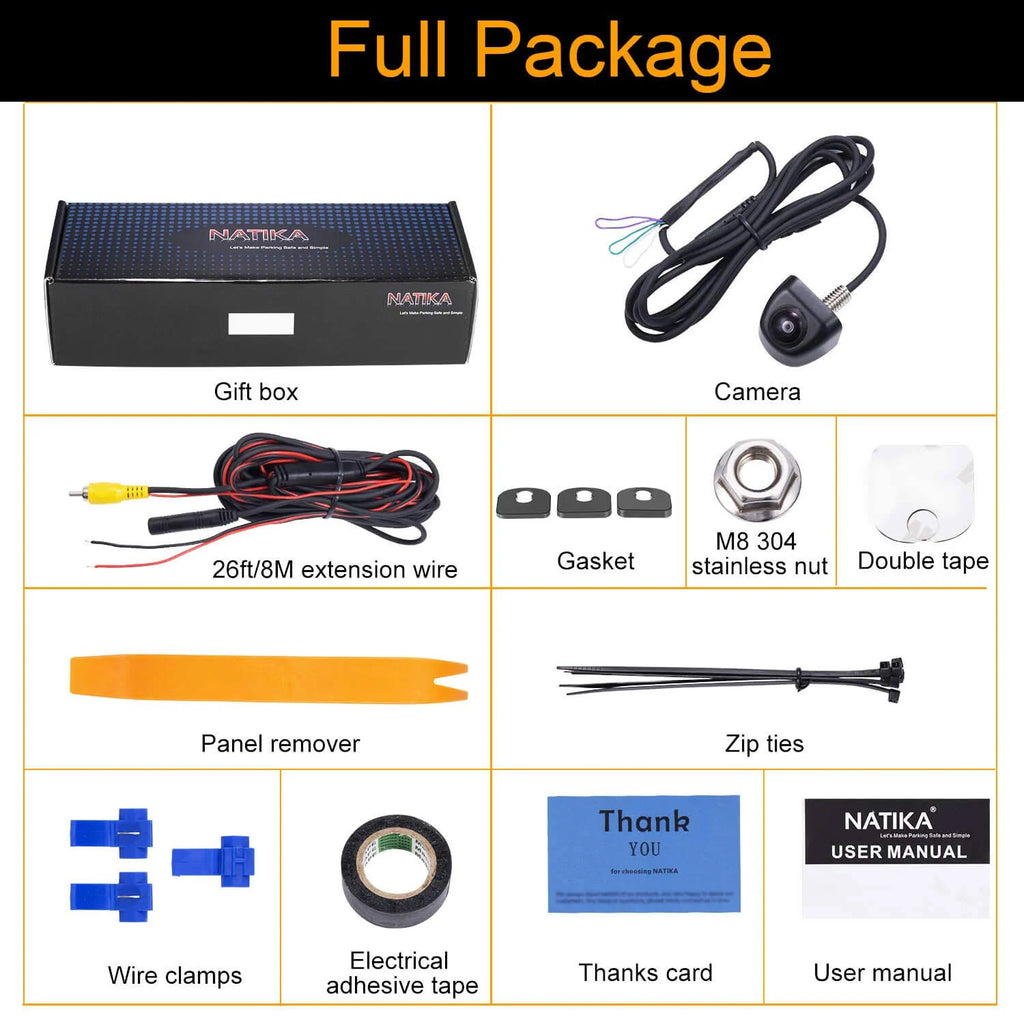 Backup/Front View Camera, IP69K Waterproof O28643