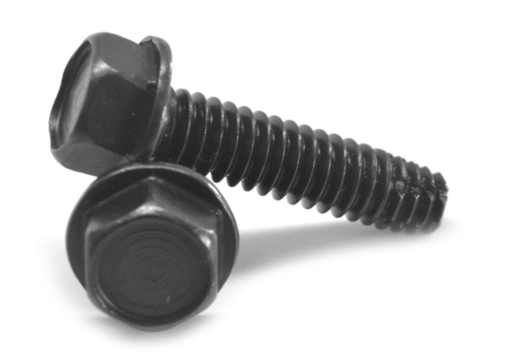Black Oxide #8-32 x 3/8 Coarse Thread Thread Cutting Screw E2401