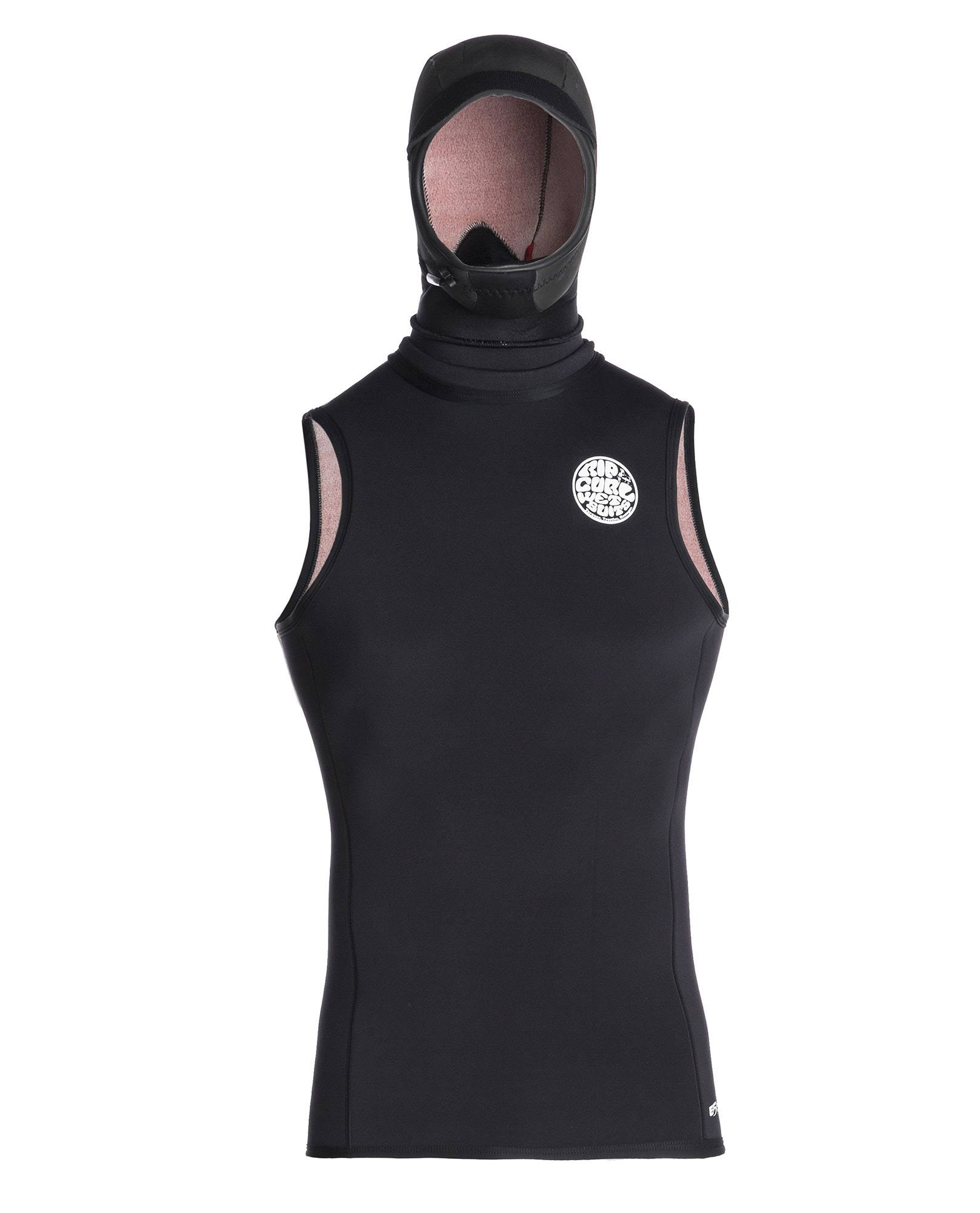 Black XL Hooded Rash Vest H854338